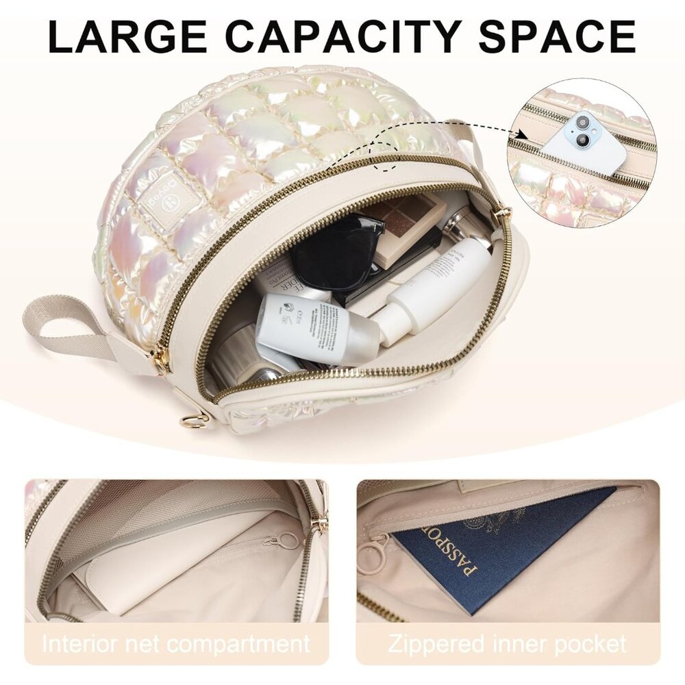 Versatile Puffy Shoulder Bag - Adjustable Crossbo… - image 5